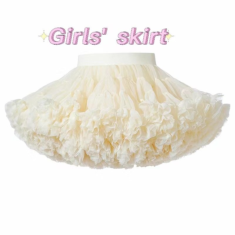 大人用チュチュスカート、バレエスタイル、ハーフ丈パフスカート、おしゃれなプリンセススカート、ケーキスカート、夏の白ガーリースタイル