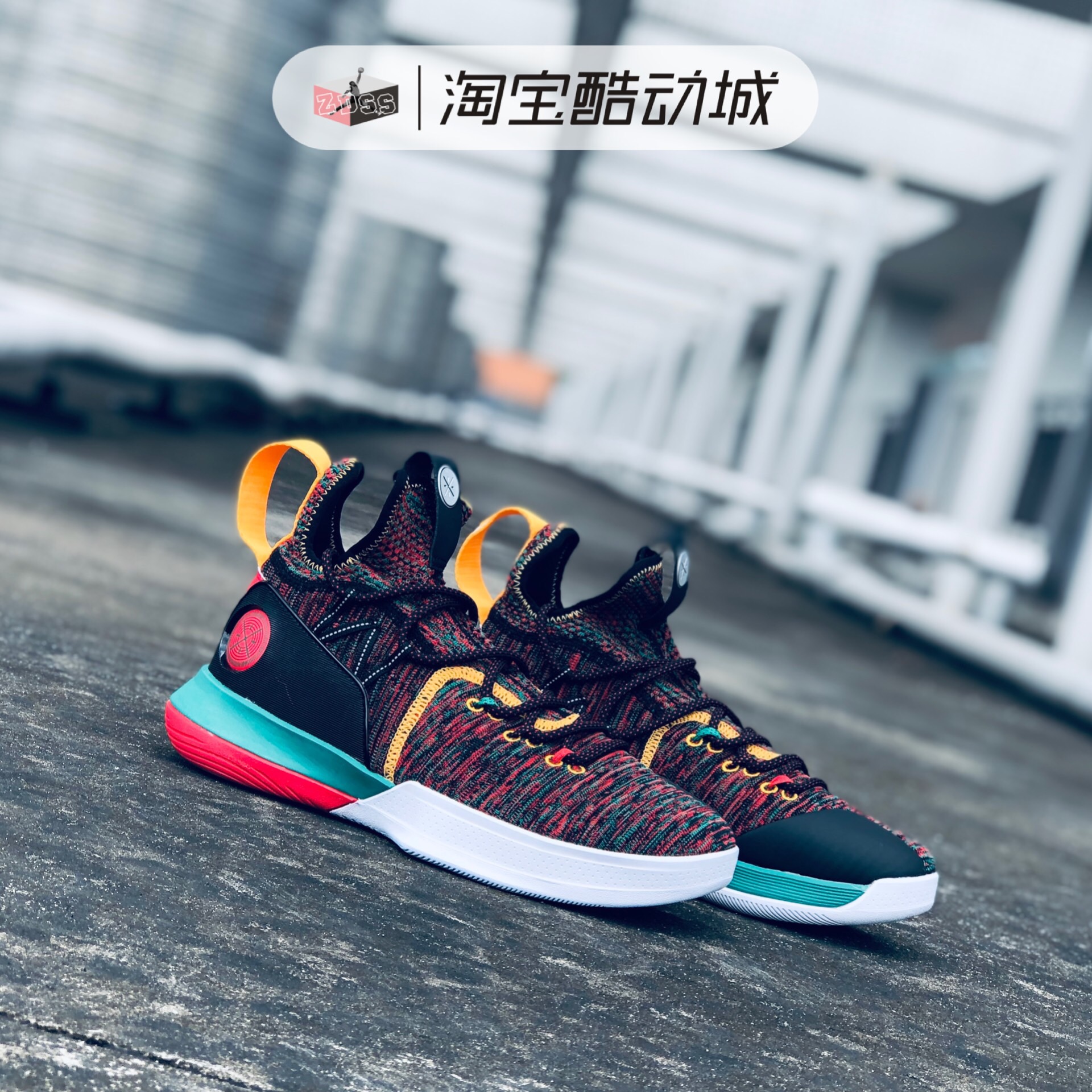 Spot Li Ning Wade Road Team vẫn còn 6 thế hệ Giáng sinh đen trắng Đàn ông mặc giày bóng rổ thực tế ABAP005 - Giày bóng rổ giày bóng rổ giá học sinh
