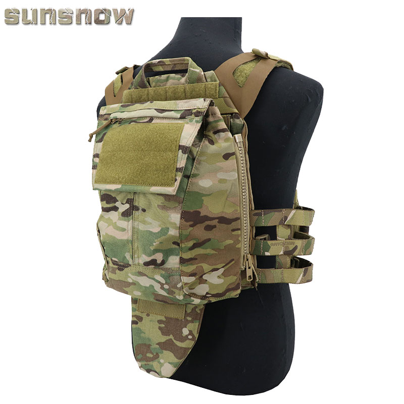 Sun Snow CP PACK Panel 1.0 stretch back plate Tactical vest with bag Zipper bag Cordura