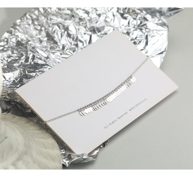 [Khai sáng] 925 sterling bạc thông minh lá vòng chân nữ đơn giản sterling bạc thiết kế thích hợp mắt cá chân trẻ em gợi cảm - Vòng chân lắc chân vàng