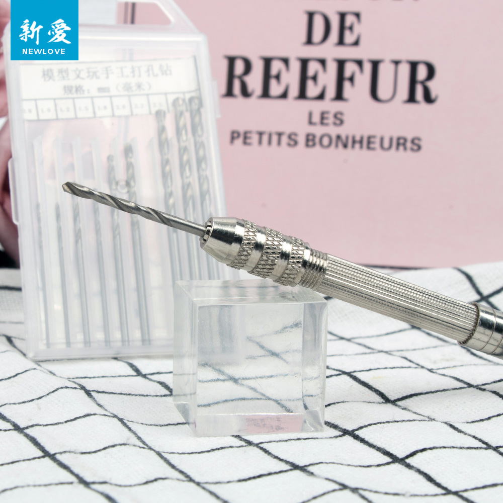 New love hand twist drill manual diy drilling tools Epoxy AB glue pendant hanging jewelry woodworking hole drilling device