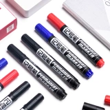 Deli Pen ручка черное водонепроницаемое масло и нефть -не бросает цветовое масло.