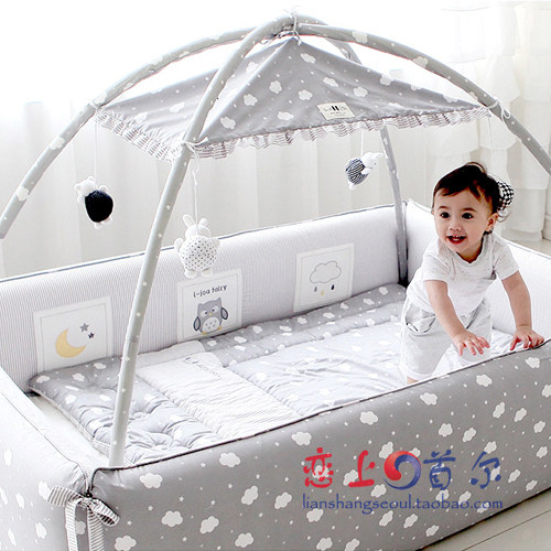 baby bed and mattress