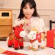 2026 Year of the Horse Mascot: Get Rich Instantly Plush Toy, Golden Mink Blessing Horse Stuffed Doll, New Year Little Horse