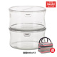hộp cơm xiaomi Authentic Nhật Bản Yi Wanjia iwaki kính chịu nhiệt hộp lưu trữ nhẹ hộp ăn trưa lò vi sóng nhập khẩu - Hộp cơm điện sưởi ấm hộp cơm giữ nhiệt hàn quốc