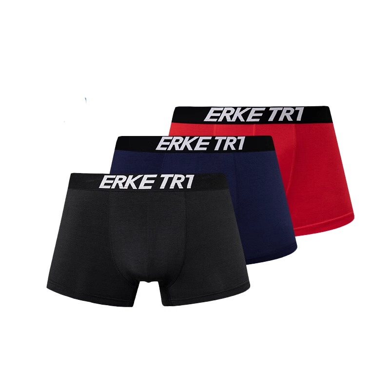 3-Pack of Hongxing Erke Men's Modal Boxer Briefs, Red Boxer Briefs for the Year of Birth, Men's Style