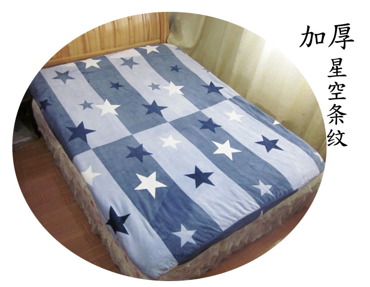 Mùa đông dày nhung ấm giường 笠 flannel Simmons nệm mỏng đặt vòng tròn đầy đủ đàn hồi tùy chỉnh lông cừu san hô Ga phủ giường Everon