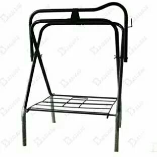 Saddle frame saddle frame iron pipe vertical floor standing saddle rack multifunctional folding harness equestrian supplies