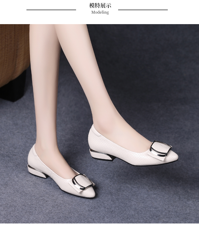 C8448 1520K GIÀY DA NỮ JIARELA MŨI NHỌN MÙA HÈ GIÀY DÉP NỮ DA BÒ G04 SẢN PHẨM MỚI