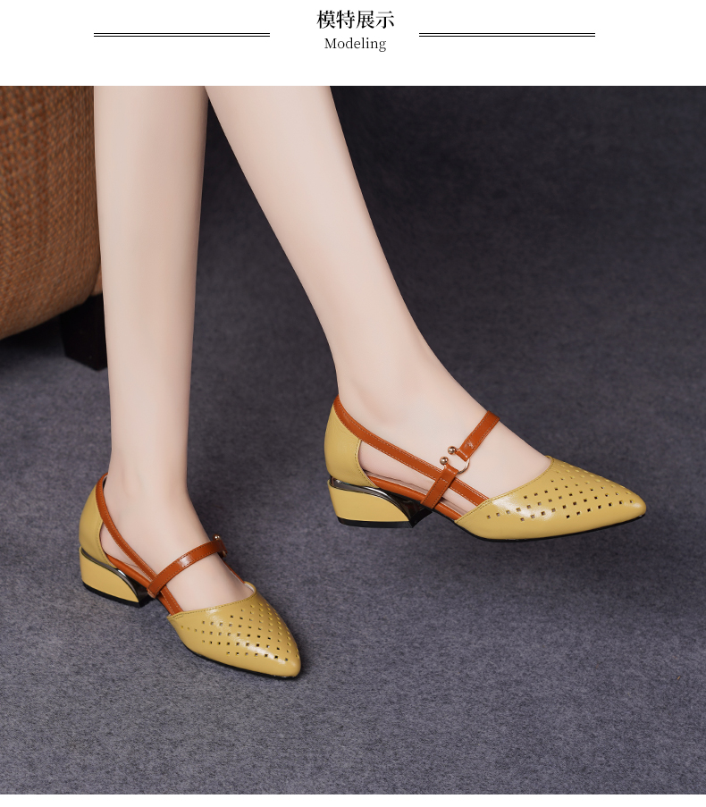 C8360 1620K GIÀY DÉP SANDAL NỮ JIARELA MŨI NHỌN ĐẾ MỀM MÙA HÈ TRUNG NIÊN GIÀY DÉP NỮ DA BÒ G05 SẢN PHẨM MỚI