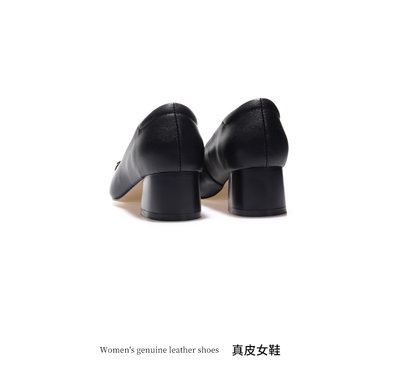 C8352 1620K GIÀY CAO GÓT NỮ JIARELA GÓT VUÔNG MÙA HÈ GIÀY DÉP NỮ DA BÒ G05 SẢN PHẨM MỚI