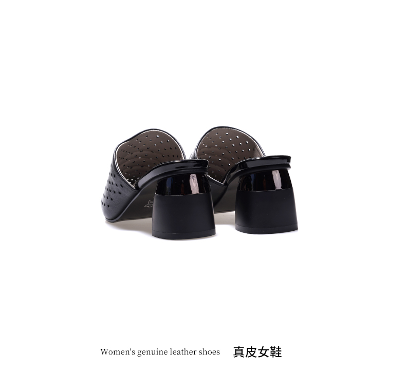 C8277 1620K GIÀY CAO GÓT NỮ JIARELA MŨI NHỌN MÙA HÈ GIÀY DÉP NỮ DA BÒ G05 SẢN PHẨM MỚI