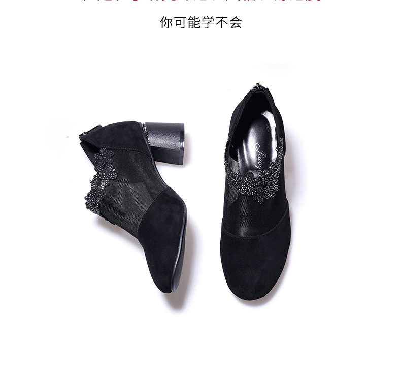 C8319 1620K GIÀY CAO GÓT NỮ JIARELA MŨI TRÒN GÓT VUÔNG MÙA HÈ GIÀY DÉP NỮ DA BÒ G05 SẢN PHẨM MỚI