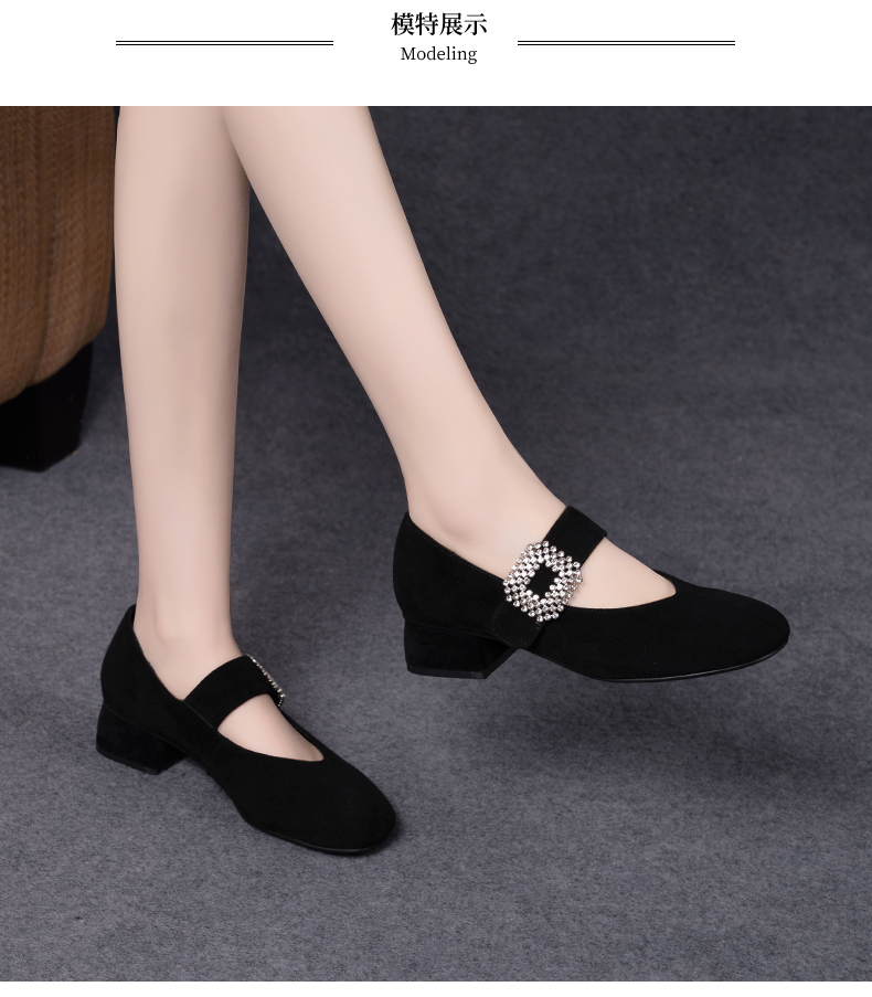 C8299 1620K GIÀY DA NỮ JIARELA GÓT VUÔNG MÙA HÈ GIÀY DÉP NỮ DA BÒ G05 SẢN PHẨM MỚI