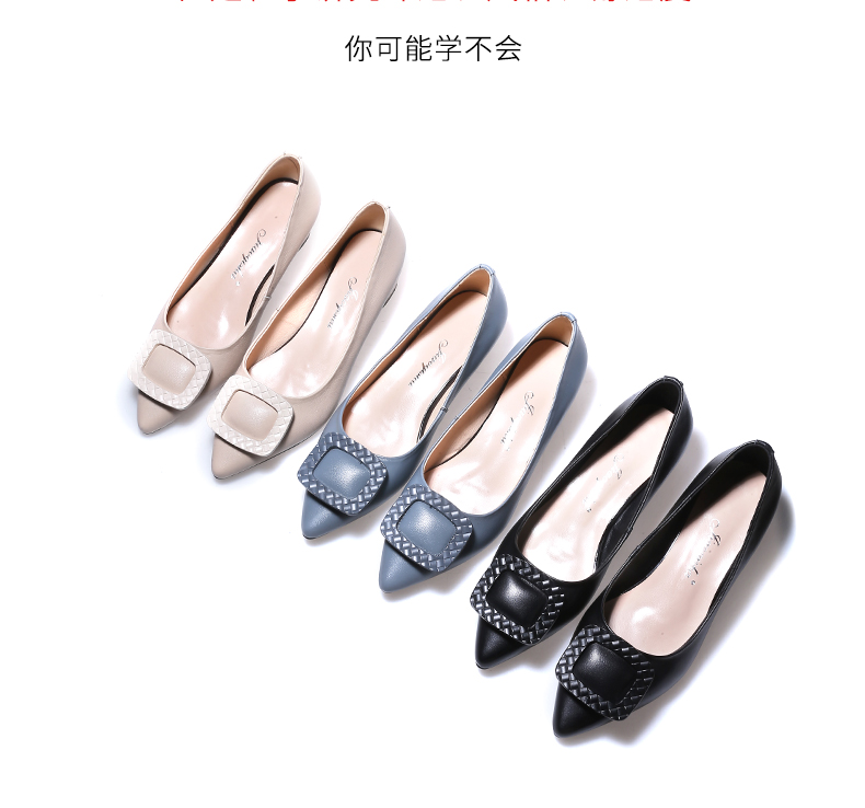 C8330 1520K GIÀY BỆT NỮ JIARELA MŨI NHỌN ĐẾ MỀM MÙA HÈ GIÀY DÉP NỮ DA BÒ G04 SẢN PHẨM MỚI