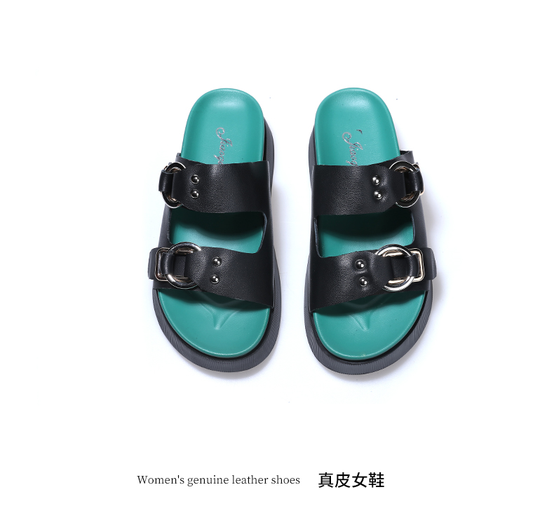 C8391 1620K GIÀY DÉP LÊ NỮ JIARELA ĐẾ MỀM MÙA HÈ ĐẾ CAO GIÀY DÉP NỮ DA BÒ G05 SẢN PHẨM MỚI