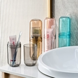 Зубная щетка для путешествий, коробка для хранения, портативная зубная паста, ополаскиватель для рта, комплект