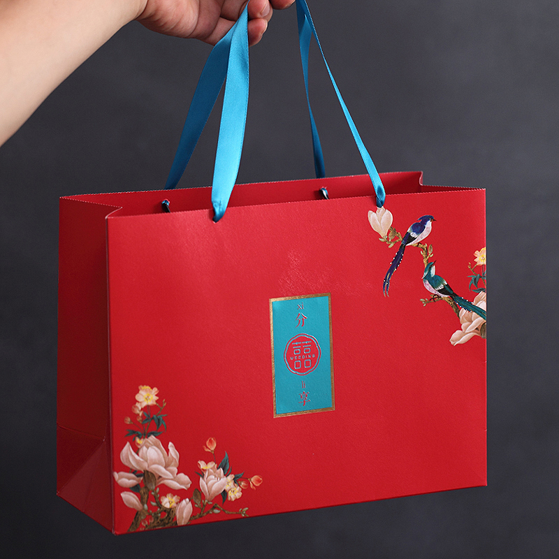 Chinese Festive Sugar Box Empty Box Wedding Bridesmaids Bridesmaid Gift China Wind Upscale Gift Boxes Packaging Back to Gift Bags