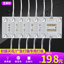 Light box led light bar diffuse 3030 soft film ceiling advertising 220V lens light source light sheet roller curtain light strip