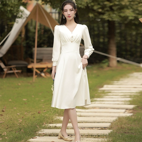 Белое вечернее платье, лонгслив, подходит для подростков