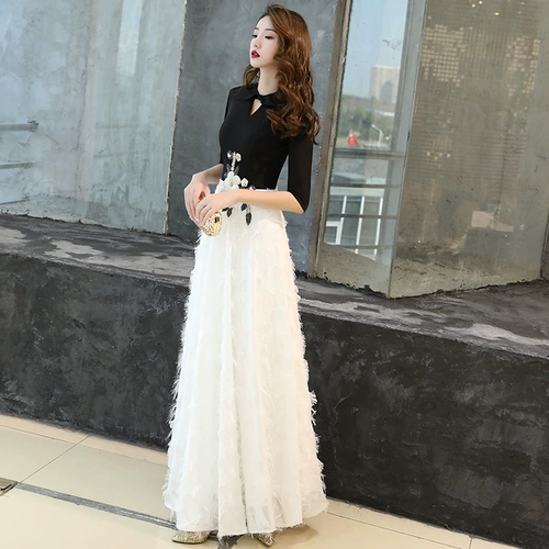 Вечернее платье, элегантная элитная юбка, коллекция 2023, по фигуре