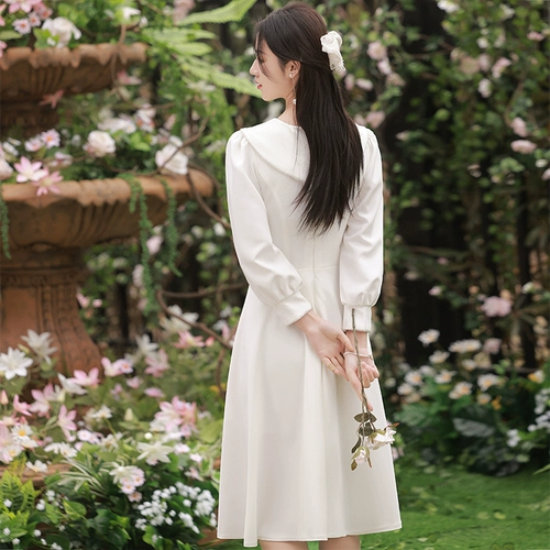 Элитное белое вечернее платье, V-образный вырез