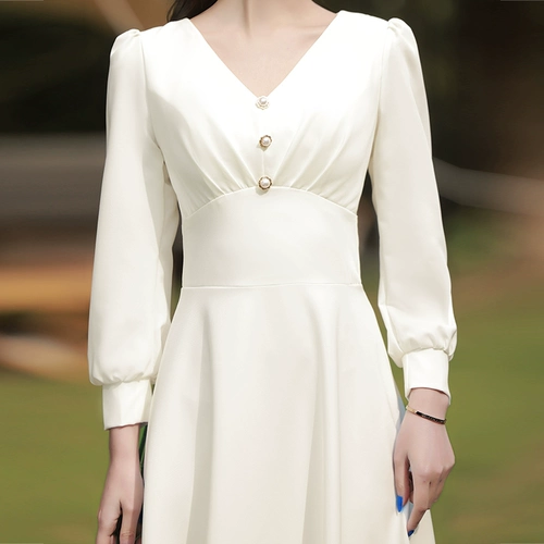 Белое вечернее платье, лонгслив, подходит для подростков