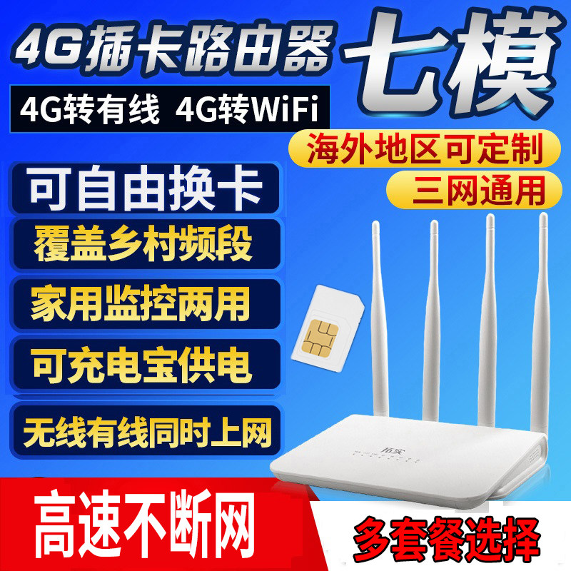 Tuo Real All Netcom 4g Wireless Road by Instrumental Plug Sim Card mobile Unicom Telecom carry-on WiFi onboard Internet interface