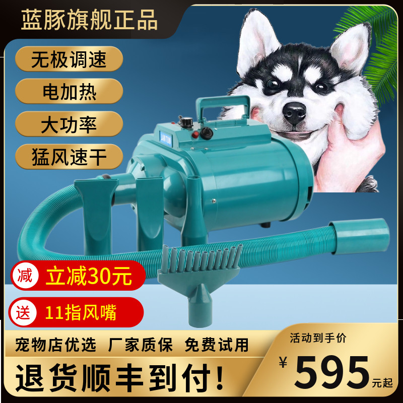 Blue guinea Pet Blow Water Machine Dog Hair Dryer High Power Silent Large Dog Kitty Special Drying Blowing Fur God