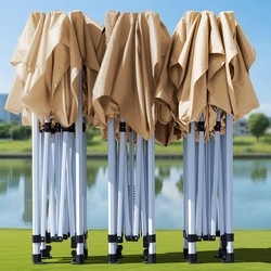 Four-Corner Rain Shelter Tent, Outdoor Retractable Sunshade for Street Vending, Square Sun Umbrella, Foldable Stall Canopy