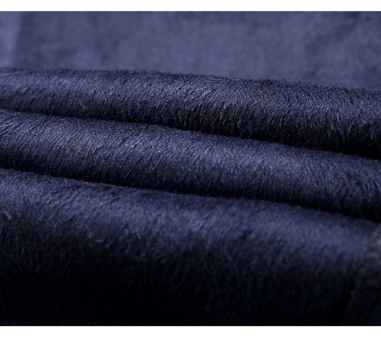 Mùa đông thanh niên quần thẳng nam giản dị cộng với nhung dày co giãn Vải lanh cotton mài kinh doanh quần ấm thủy triều quần jogger nam