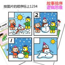 Childrens Puzzle Early Education Card Logical Thinking Story Sorting Visual Picture Card Early Enlightenment Look Picture Talking