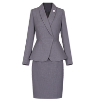 Gray professional suit summer temperament goddess style fashionable high-end white-collar manager foreman work clothes workplace formal wear