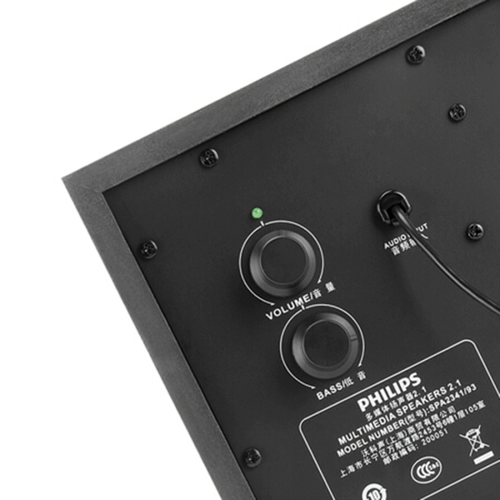 Philips/飞利浦 SPA2341/93 компьютер аудио Home Desktop Bass Multimedia Multimedia 2.1 Desker Desktop TV TV Universal Super Heavy Bass эффект