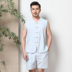 Trung Quốc Gió Tang nam Trung Quốc Top Vest Linen Armor edarey Summer Trung niên Grandpa Suit 