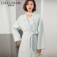 Thickened bathrobe double-sided 100 wool coat women's long 2023 autumn and winter suit collar loose large size slimming