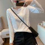 Весенний осенний белый лонгслив, хлопковый пиджак классического кроя, 2023 года, оверсайз