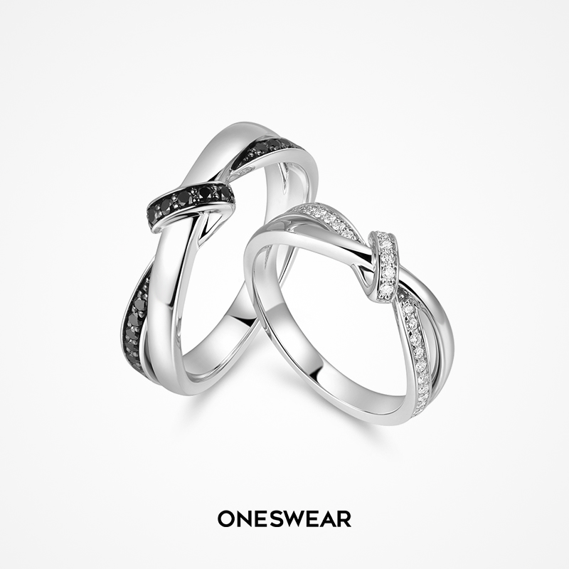 Sanskrit ONESWEAR The silk 18k gold platinum diamond lovers customize wedding ring to the ring of love gifts