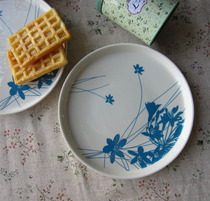 Foreign Trade Outlet Ceramic Orchid Multipurpose Small Trays Small Trays Small Snack Tray 7 5 Inch Special Price 6 Yuan 1