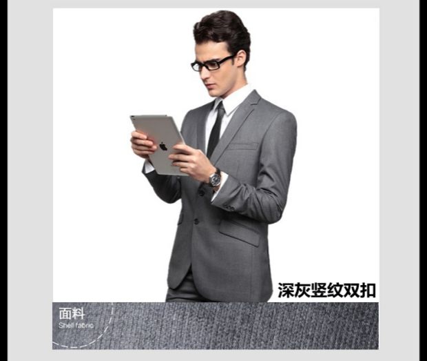 Bộ đồ G2000 phù hợp với nam giới mùa thu đông màu đen Bộ đồ giản dị Slim kinh doanh miễn phí nóng chuyên nghiệp váy cưới quần đũi nam