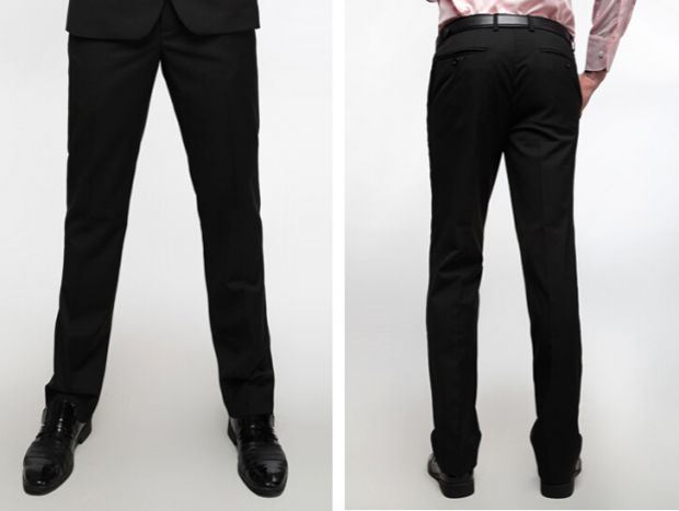Bộ đồ G2000 phù hợp với nam giới mùa thu đông màu đen Bộ đồ giản dị Slim kinh doanh miễn phí nóng chuyên nghiệp váy cưới quần đũi nam