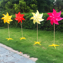 15 meters colorful pastoral windmill good quality solid color small windmill indoor and outdoor new decoration advertising windmill dedicated