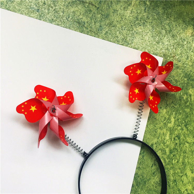 Sell cute Divine Instrumental Cute Hair Stirrup Windmill Super Cute Mini Windmill Hair Stirrup Small Windmill Photo Gift Windmill