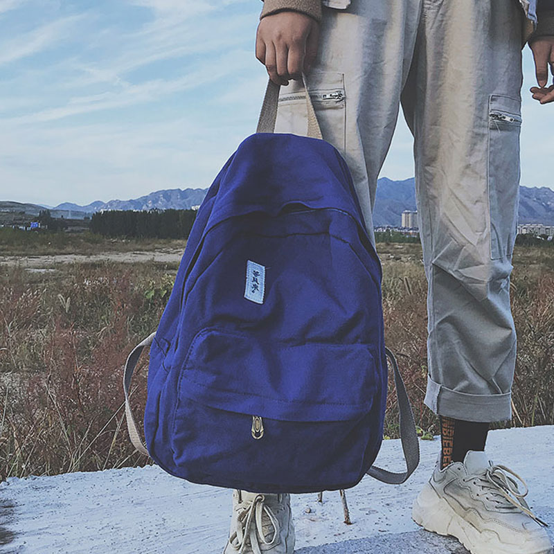 bf Feng Ancient Sense Bookbag Women in Wind Shoulder Backpack 2023 new Korean Edition High School students canvas backpack tide