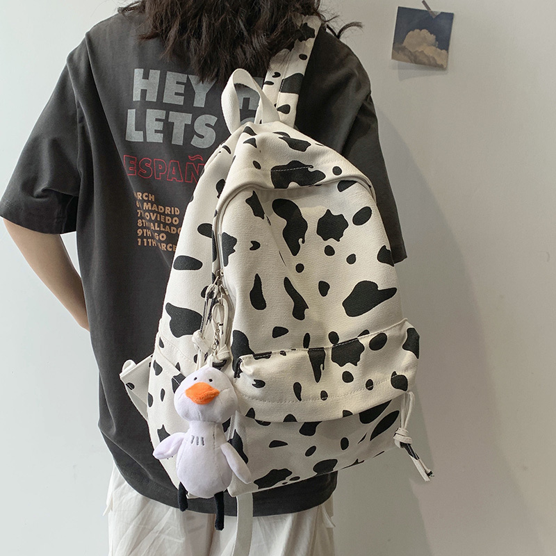 Middle school student school bag Korean version Harajuku ulzzang high school junior high school students printed back backpack female 2020 new backpack