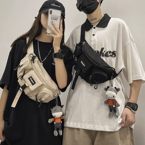 Tide, брендовая нагрудная сумка, трендовая универсальная сумка через плечо, спортивная сумка на одно плечо, в корейском стиле, подходит для студента