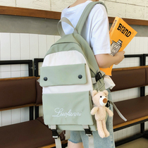 Schoolbag female Korean version Harajuku high school junior high school students large capacity waterproof backpack 2020 new backpack mens ins tide