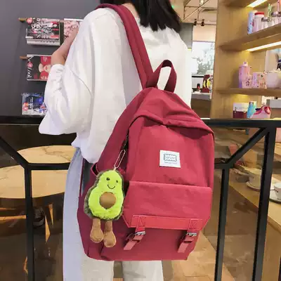 ins style schoolbag female Korean version of high school Harajuku ulzzang junior high school students shoulder bag 2020 new backpack