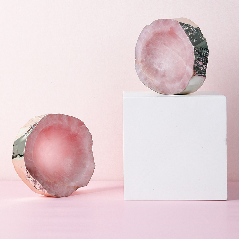 Nordic style ins natural crystal stone ashtray creative personality trend ashtray decoration decoration light luxury storage tank