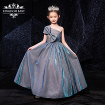 Little girl princess dress dress foreign-fashioned children high-end walk show dress Phantom girl piano performance dress evening dress